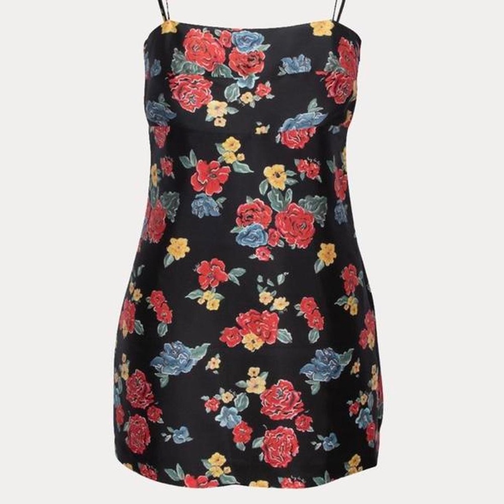 Realisation Par silk mini dress
